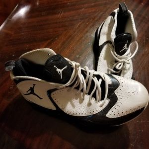 Black and white Jordan fly overs